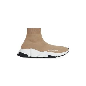 Balenciaga sped sneaker in beige knit